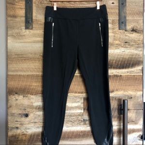 Athleta Ponte tuxedo pant ankle zip